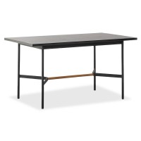 Mesa de Jantar Retangular Blackstorm 140x80cm em Madeira de Carvalho