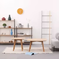 Set de Mesas Auxiliares Northpole en Madera de Roble