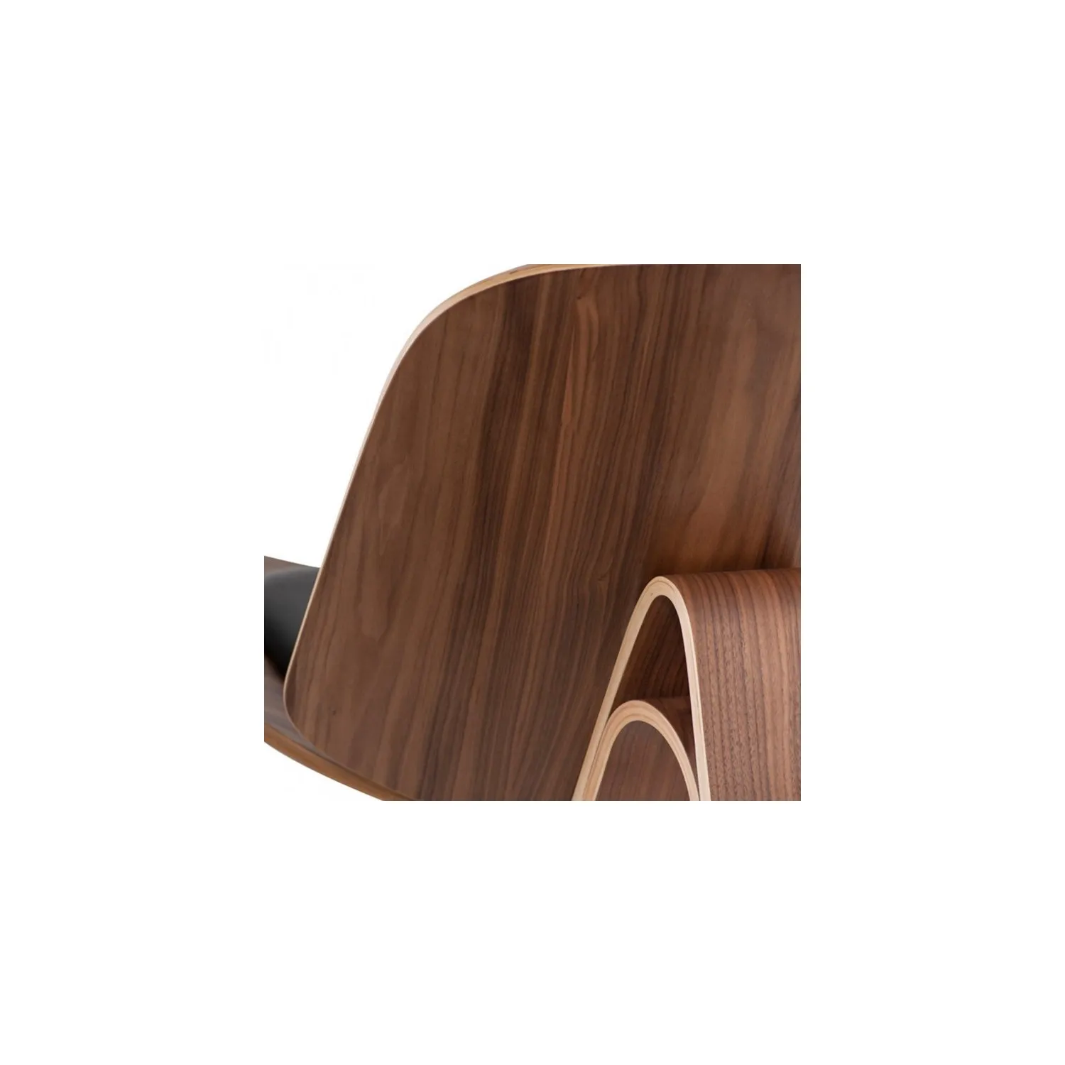 Shell Ch07 chair replica in walnut wood