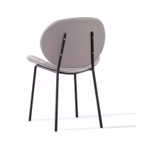 Cadeira estofada de couro sintético