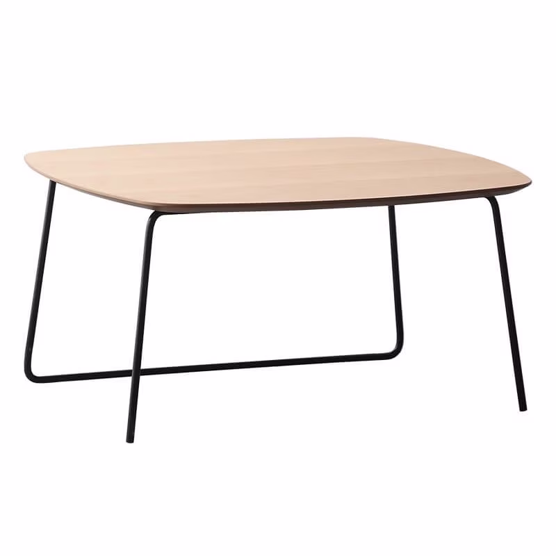 Table Basse Carrée 80x80cm en Bois de Chêne