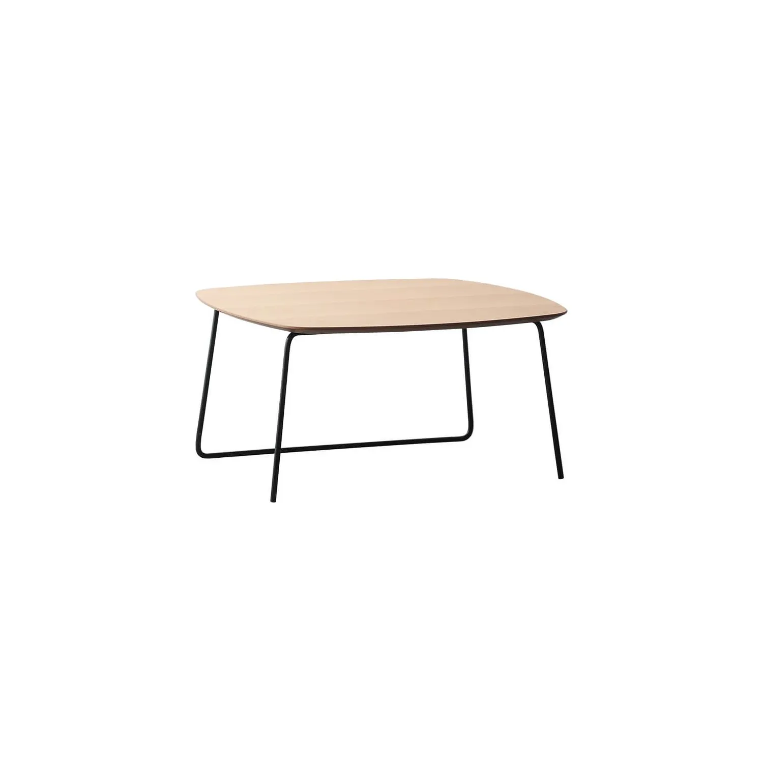 Mesa de centro quadrada 80x80cm em madeira de carvalho