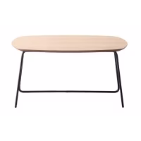 Mesa de centro quadrada 80x80cm em madeira de carvalho