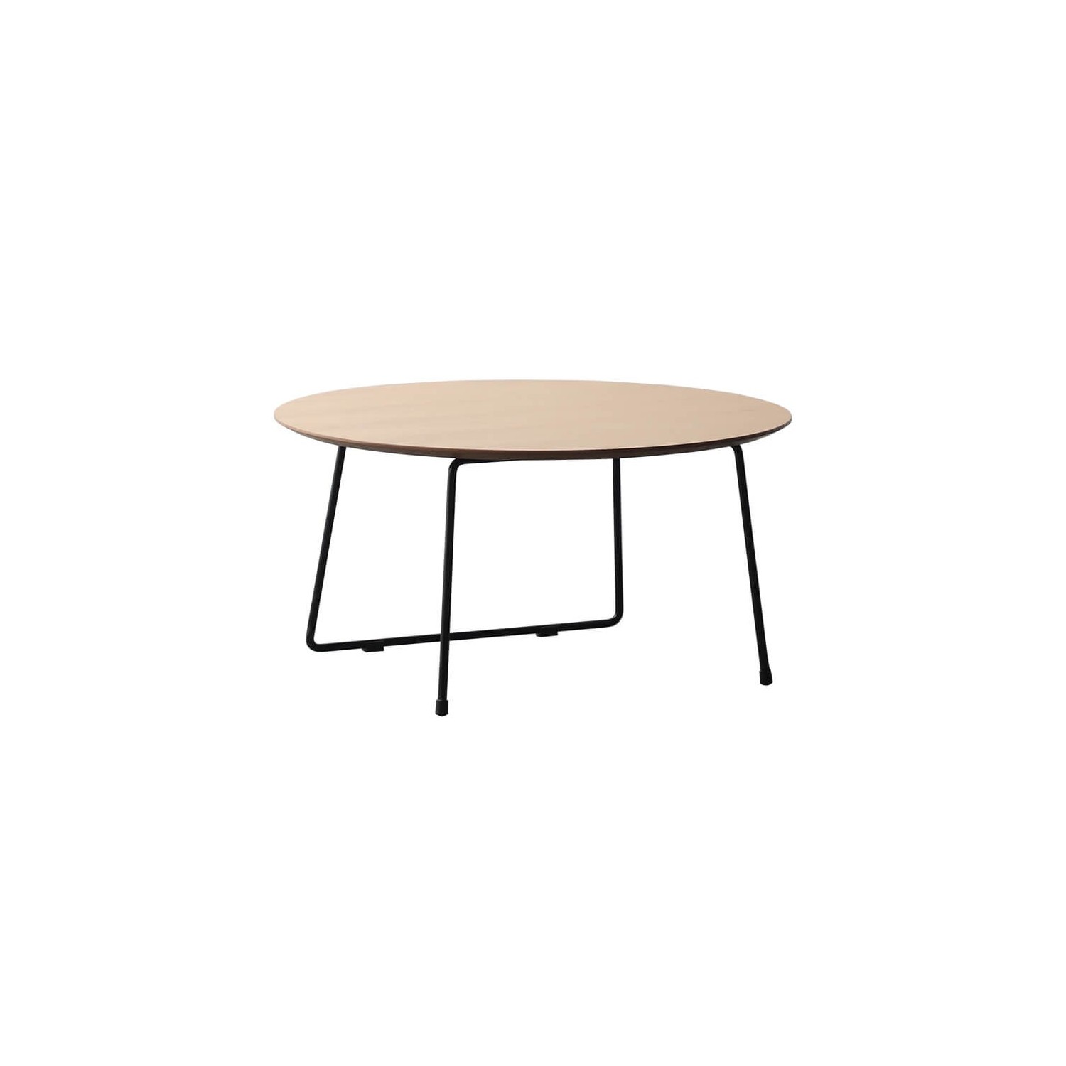 Tavolino Rotondo 80cm in Legno di Quercia