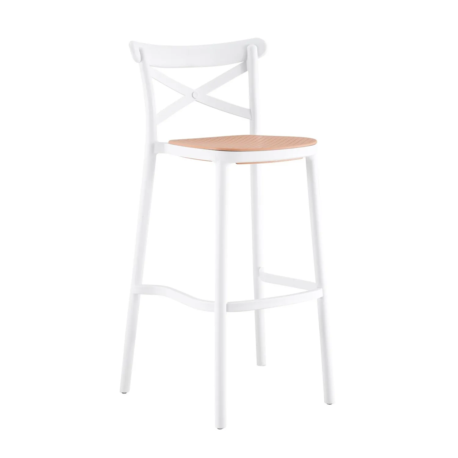 Banco alto de vime sintético
