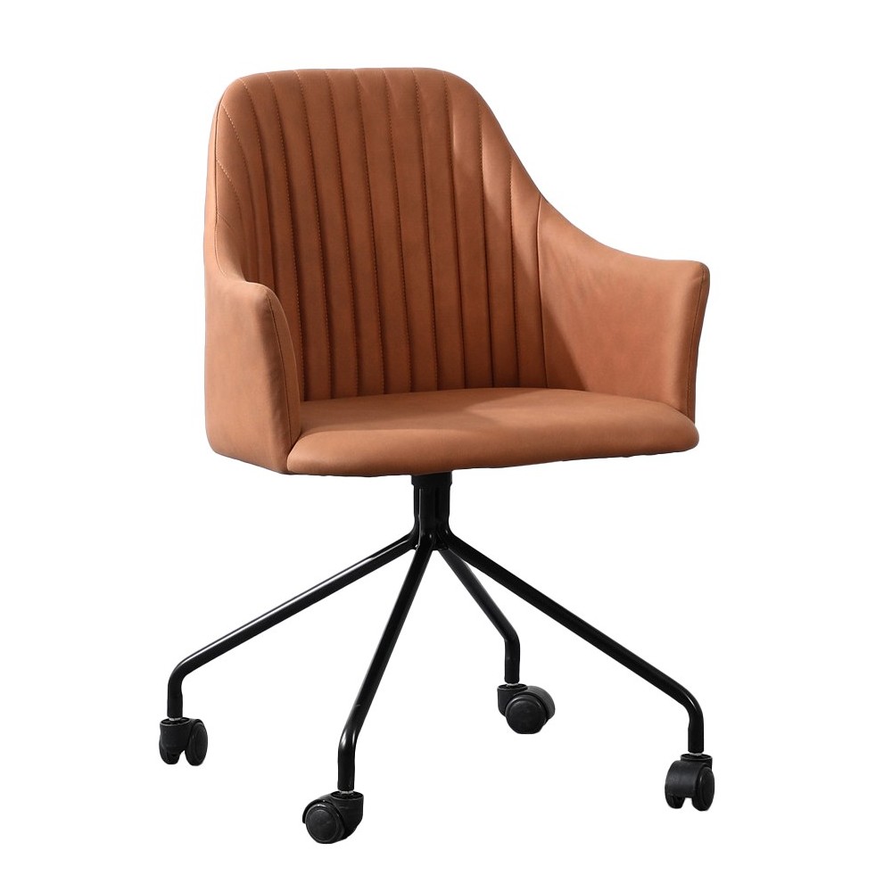 Vintage Style Upholstered Office Chair