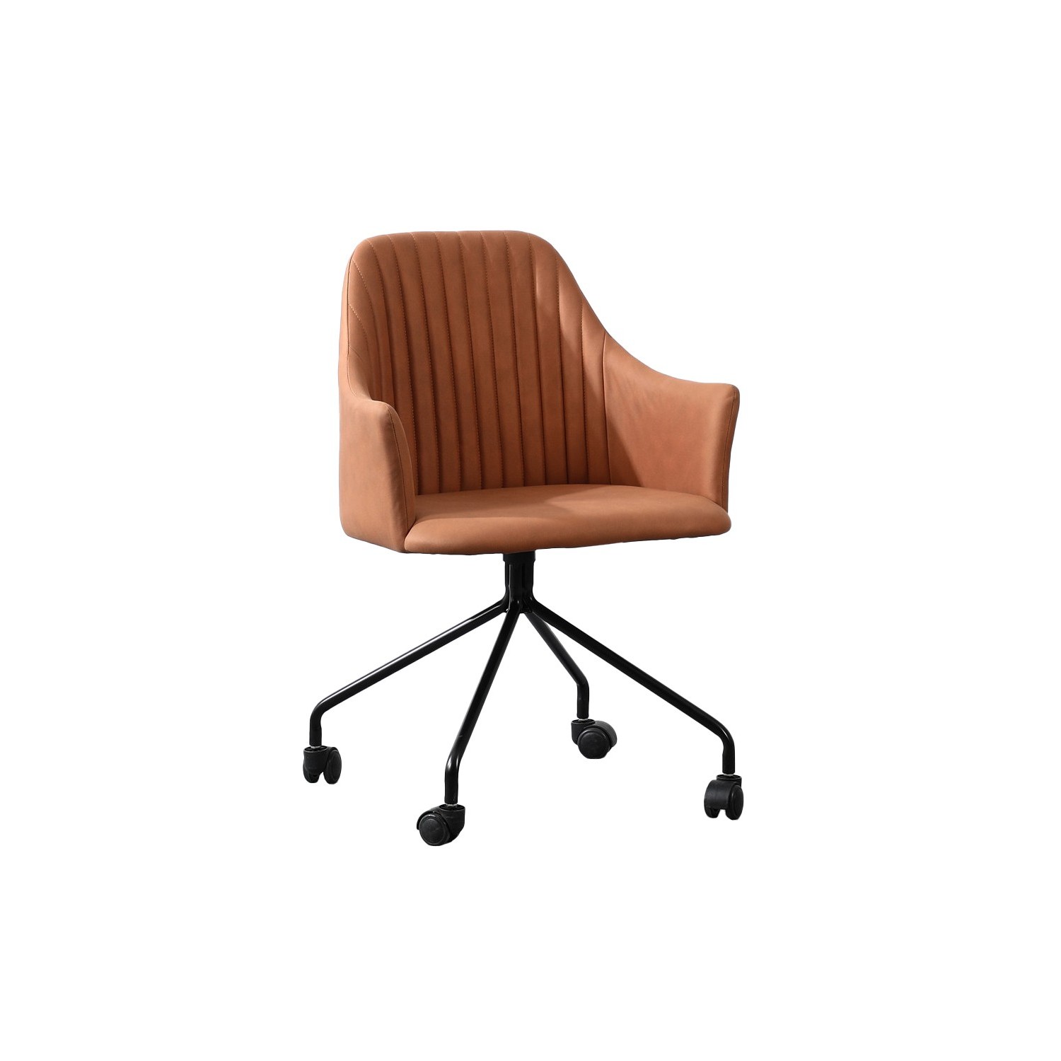 Vintage stijl gestoffeerde bureaustoel 