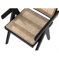 Replica Chandigarh chair with arms by designer Pierre Jeanneret 