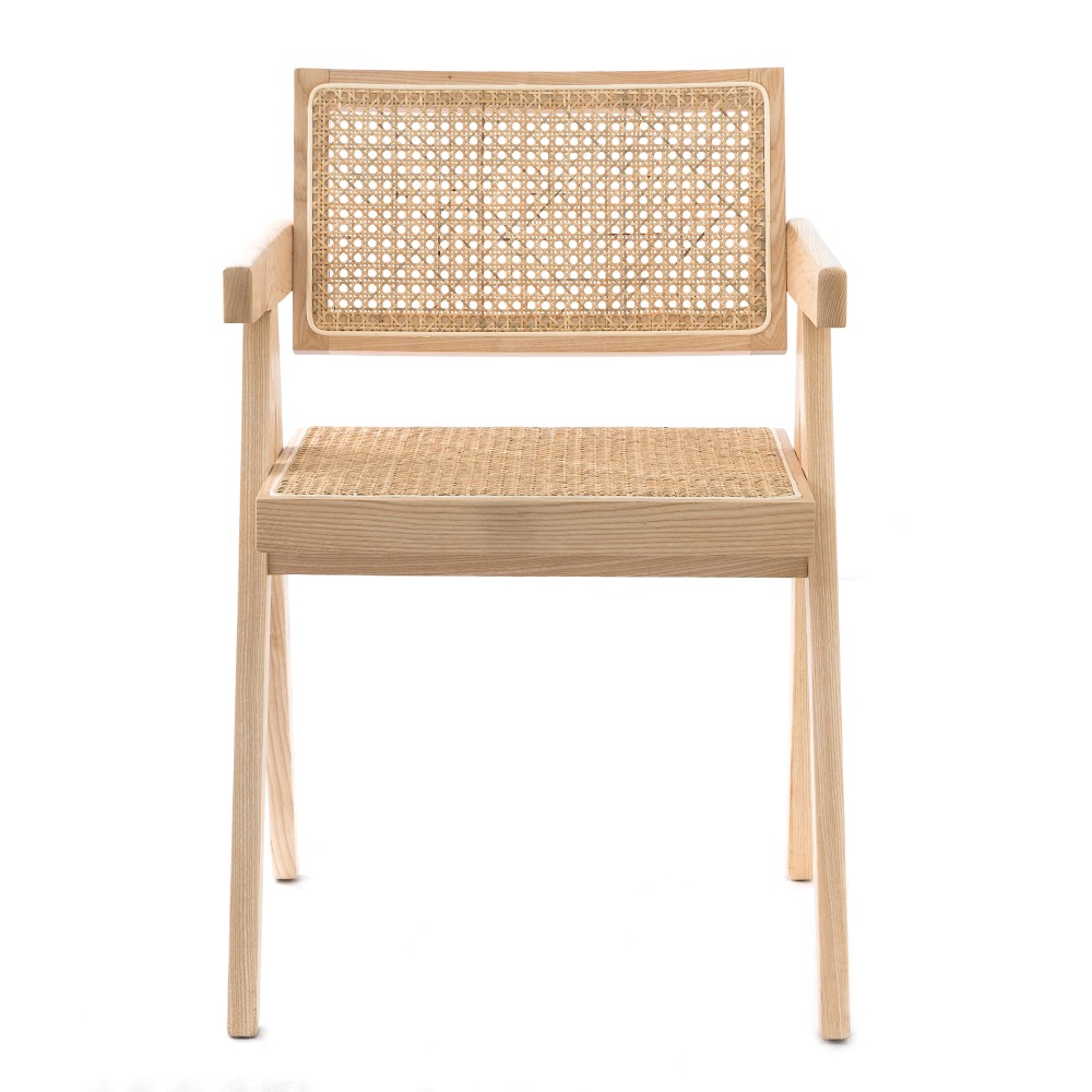 Replica Chandigarh chair with arms by designer Pierre Jeanneret