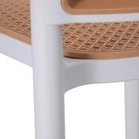 Chaise d'extérieur en rotin synthétique