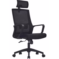 Silla Oficina Mesh Highback Black Edition en Malla de Fibra
