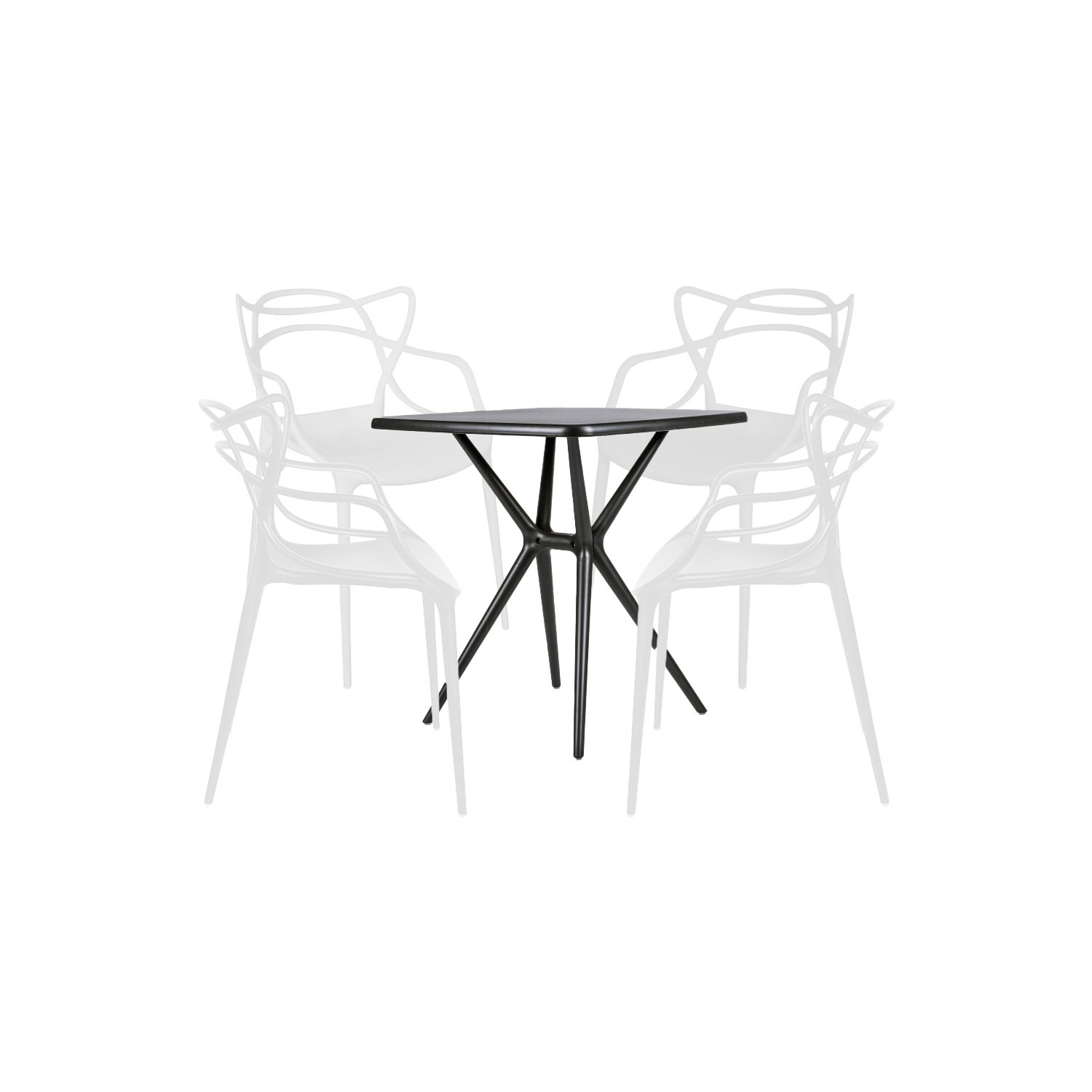 Chaise et table de jardin Moises