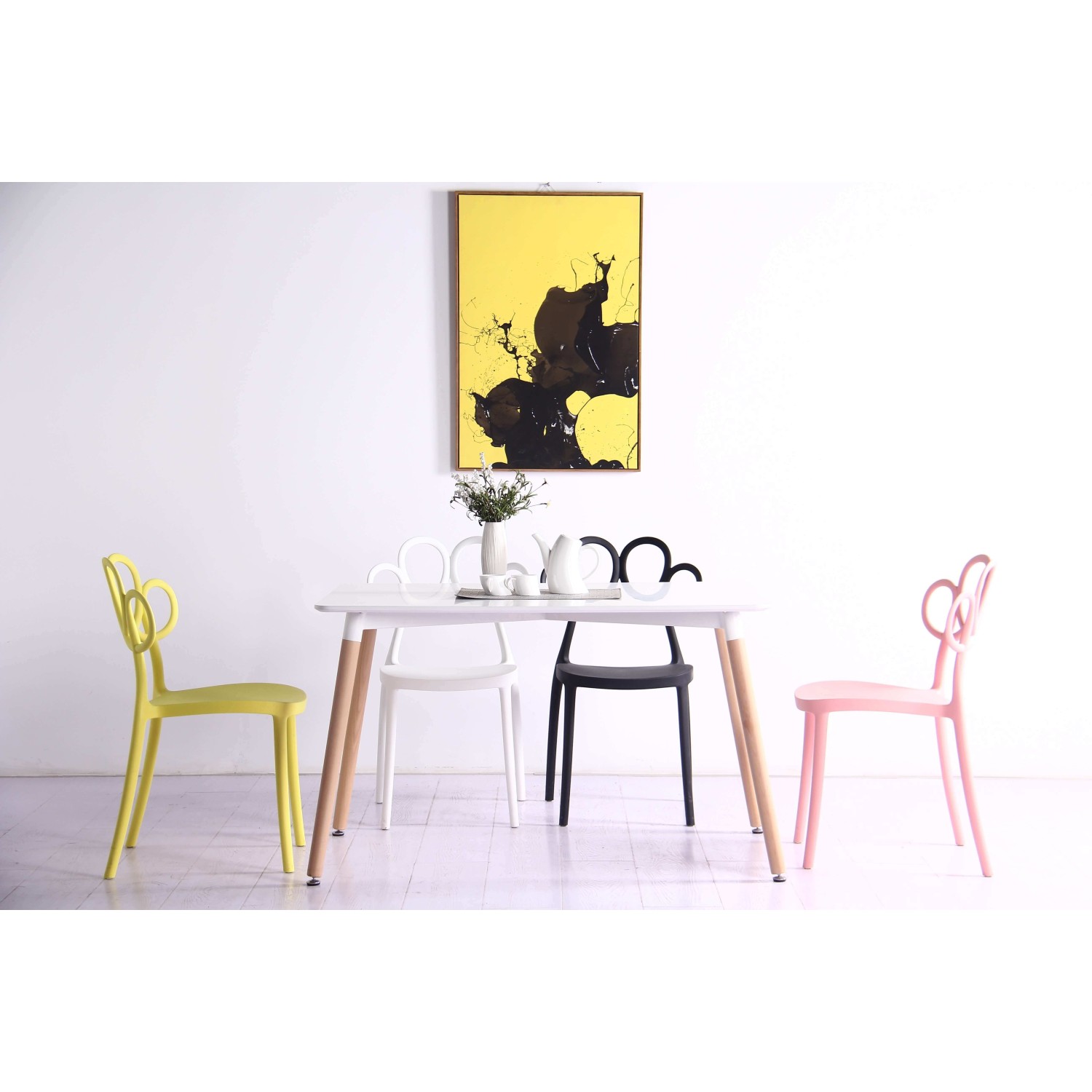 Suorakulmainen Fox ruokapöytä 160cm