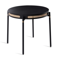 Eden side table in natural rattan