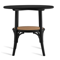 Vintage Oldhouse Tisch aus natürlichem Rattan und Eschenholz