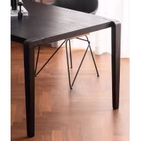 Inmod rectangular wooden dining table