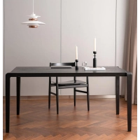 Inmod rectangular wooden dining table