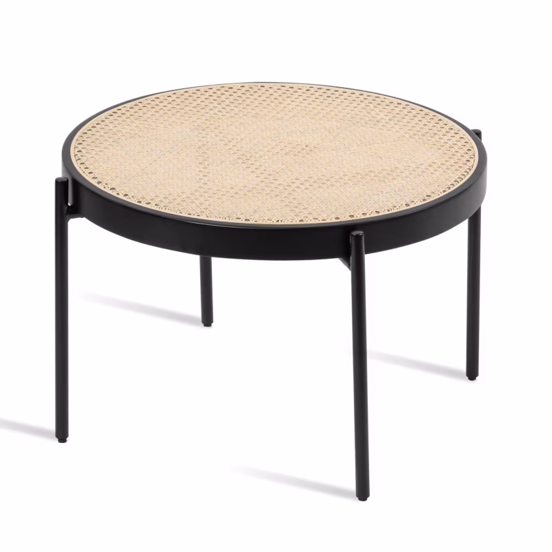 Mesa auxiliar North en ratán de 65cm