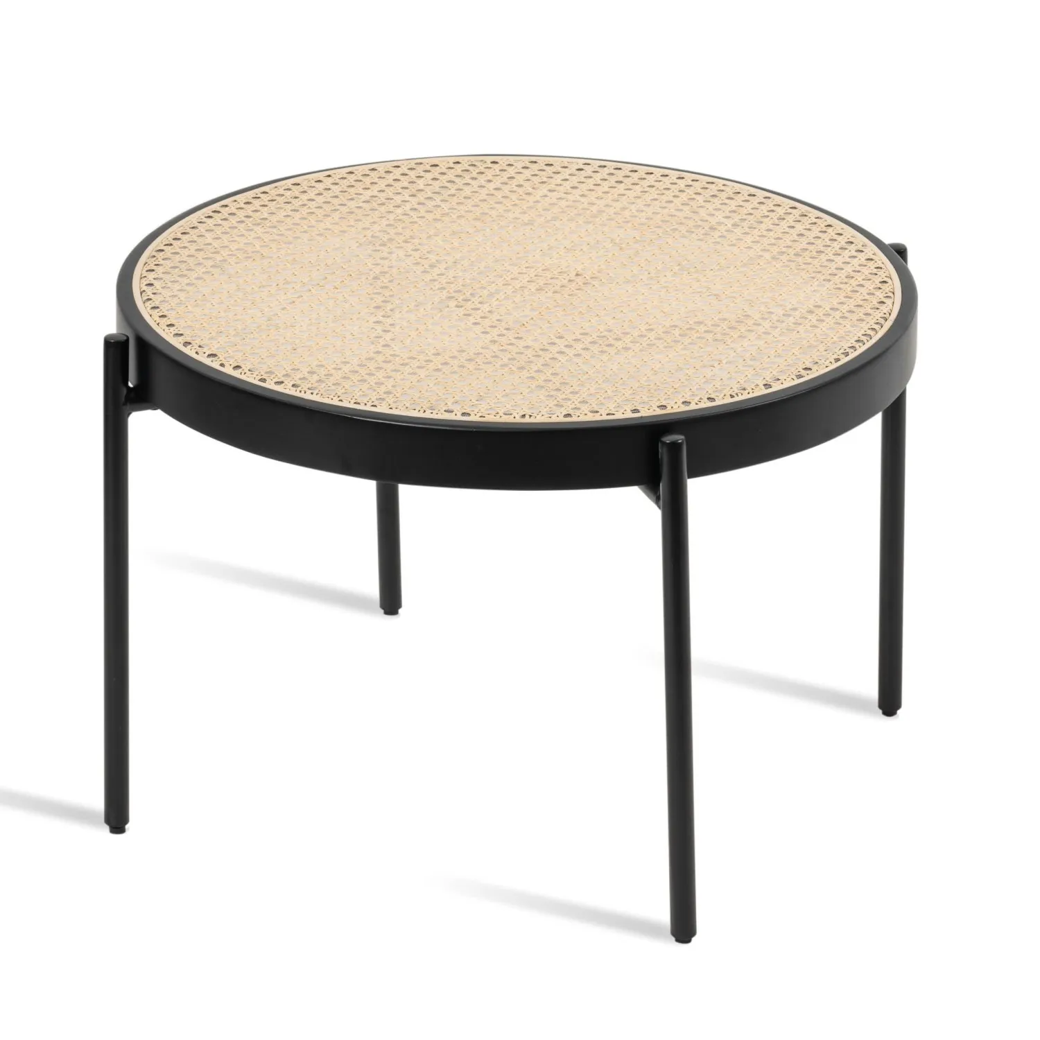 Mesa auxiliar North en ratán de 65cm