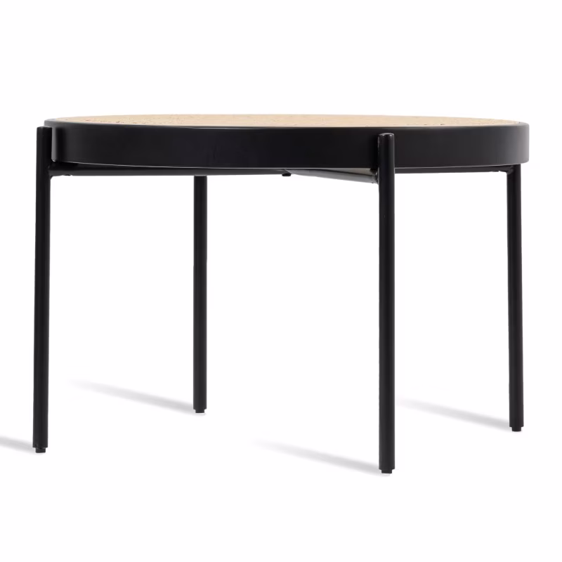 Mesa auxiliar North en ratán de 65cm