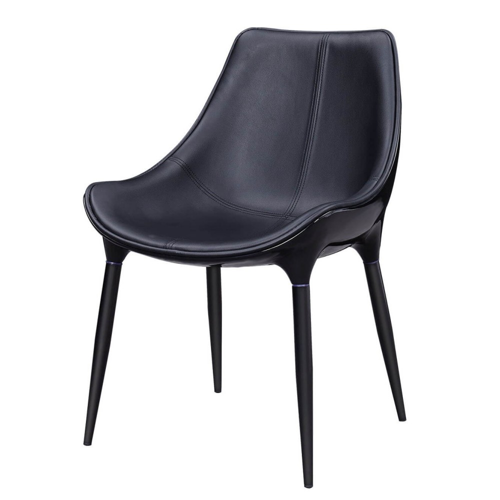 Olaan chair upholstered in imitation leather