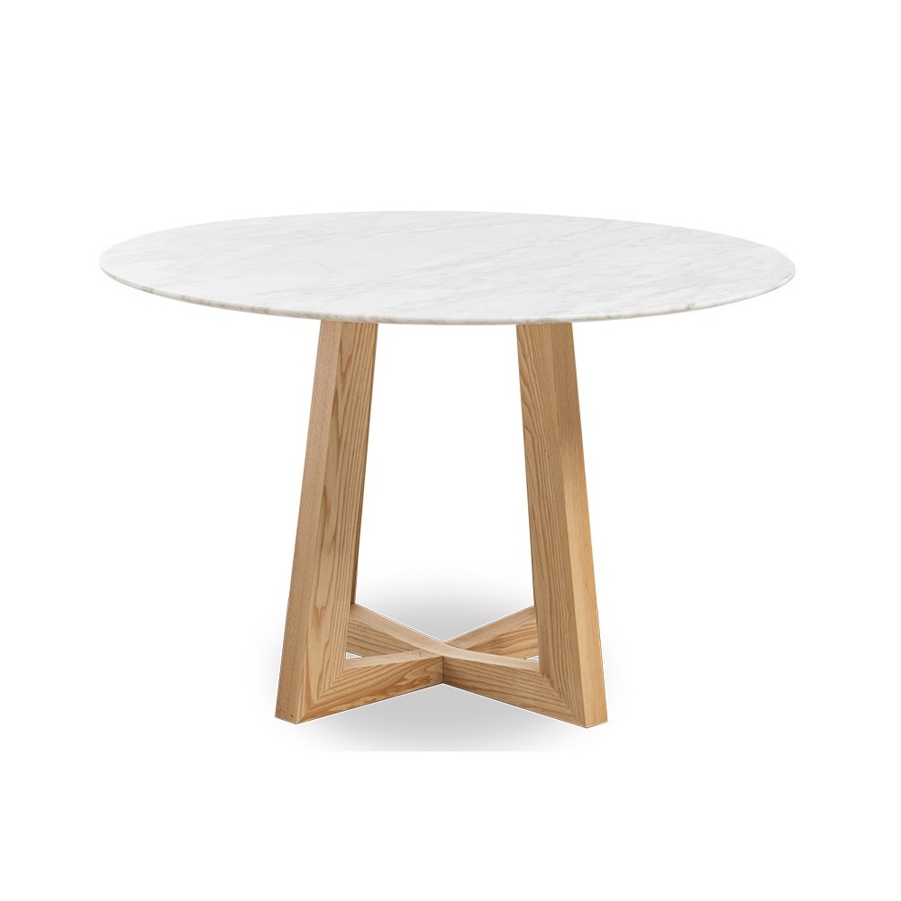 Dream dining table in Carrara marble 115cm