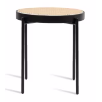 Mesa auxiliar North en ratán de 50cm