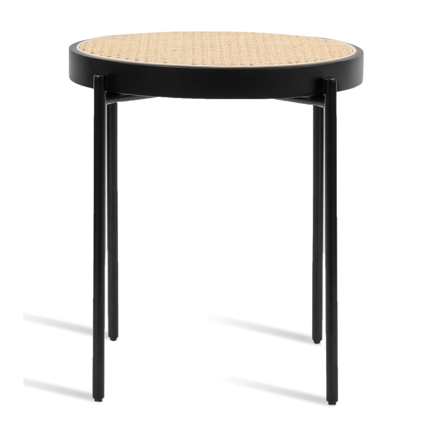 Mesa auxiliar North en ratán de 50cm