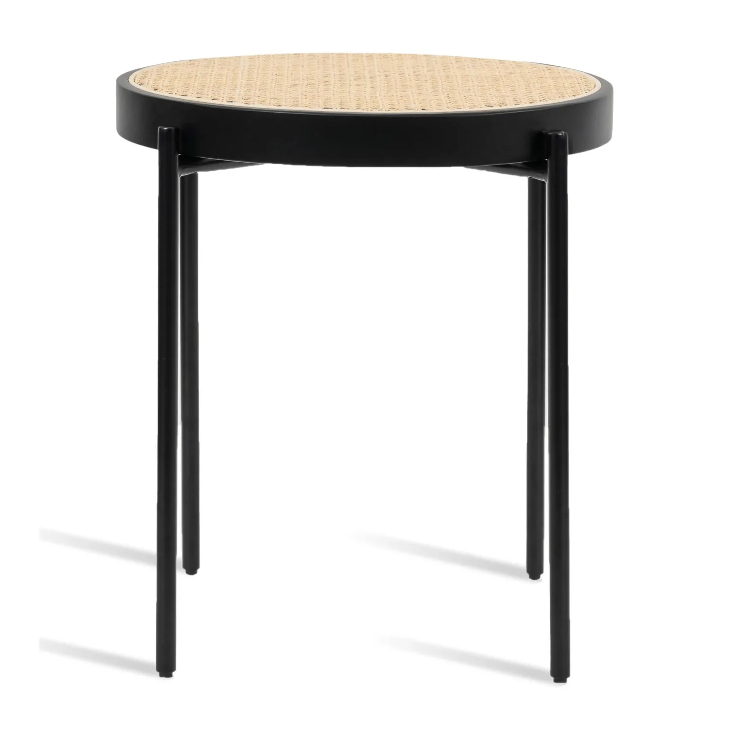 Mesa auxiliar North en ratán de 50cm