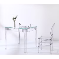 Mesa Quadrada Ghost 80cm