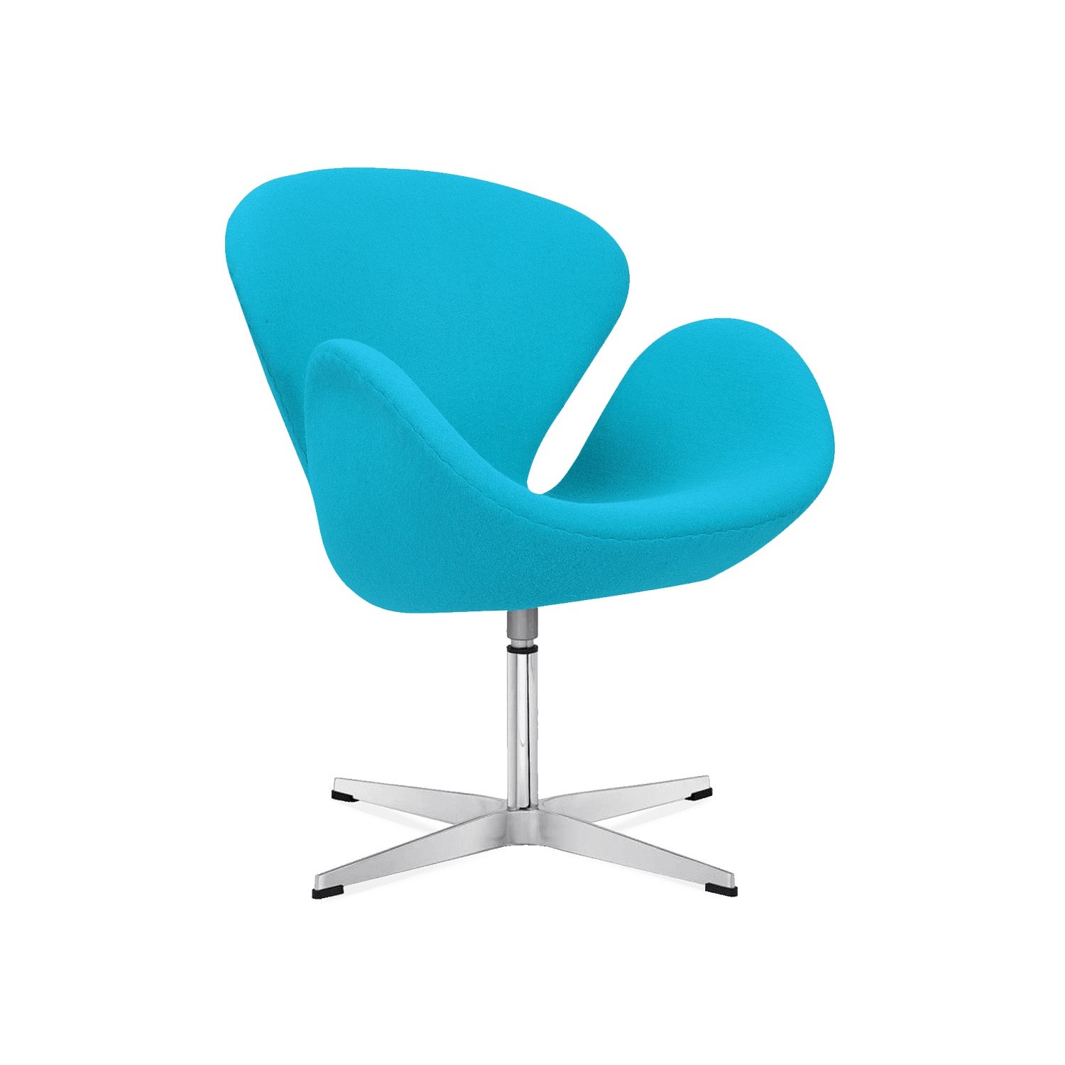 Réplica de la silla Swan en cachemir de Arne Jacobsen