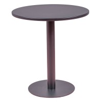 Seville round steel bar table