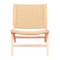 Nordic Forest armchair in beech wood and natural rope