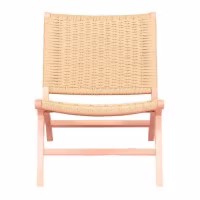 Sillón Nórdico Forest en madera de haya y cuerda natural
