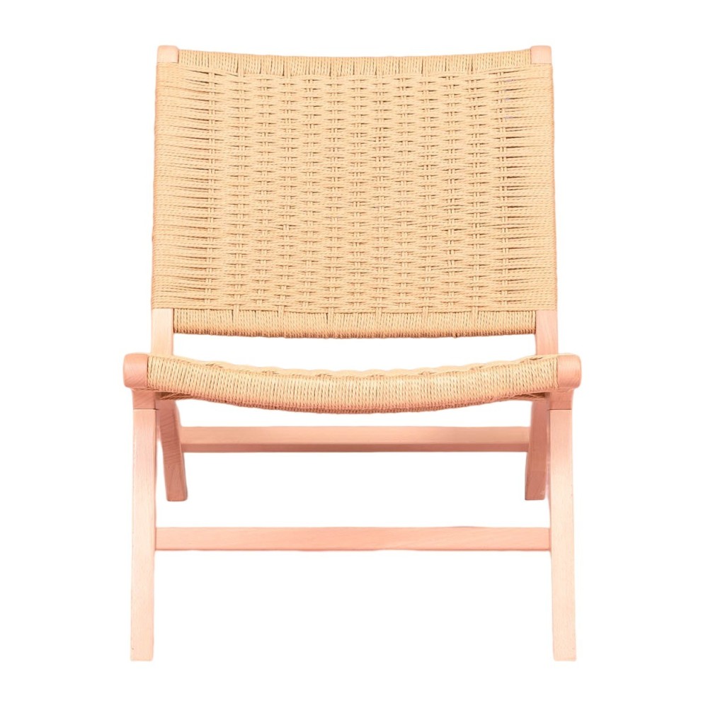 Nordic Forest armchair in beech wood and natural rope