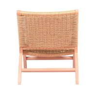 Fotel Nordic Forest z drewna bukowego i naturalnej liny