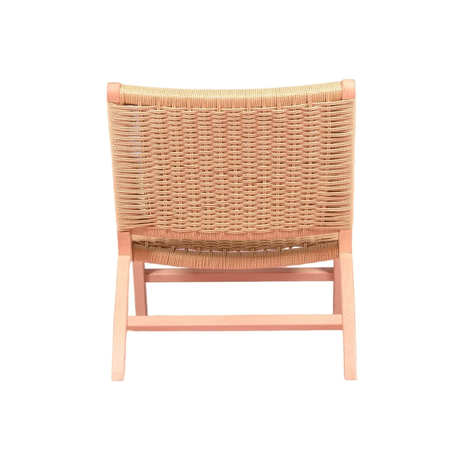 Sillón Nórdico Forest en madera de haya y cuerda natural