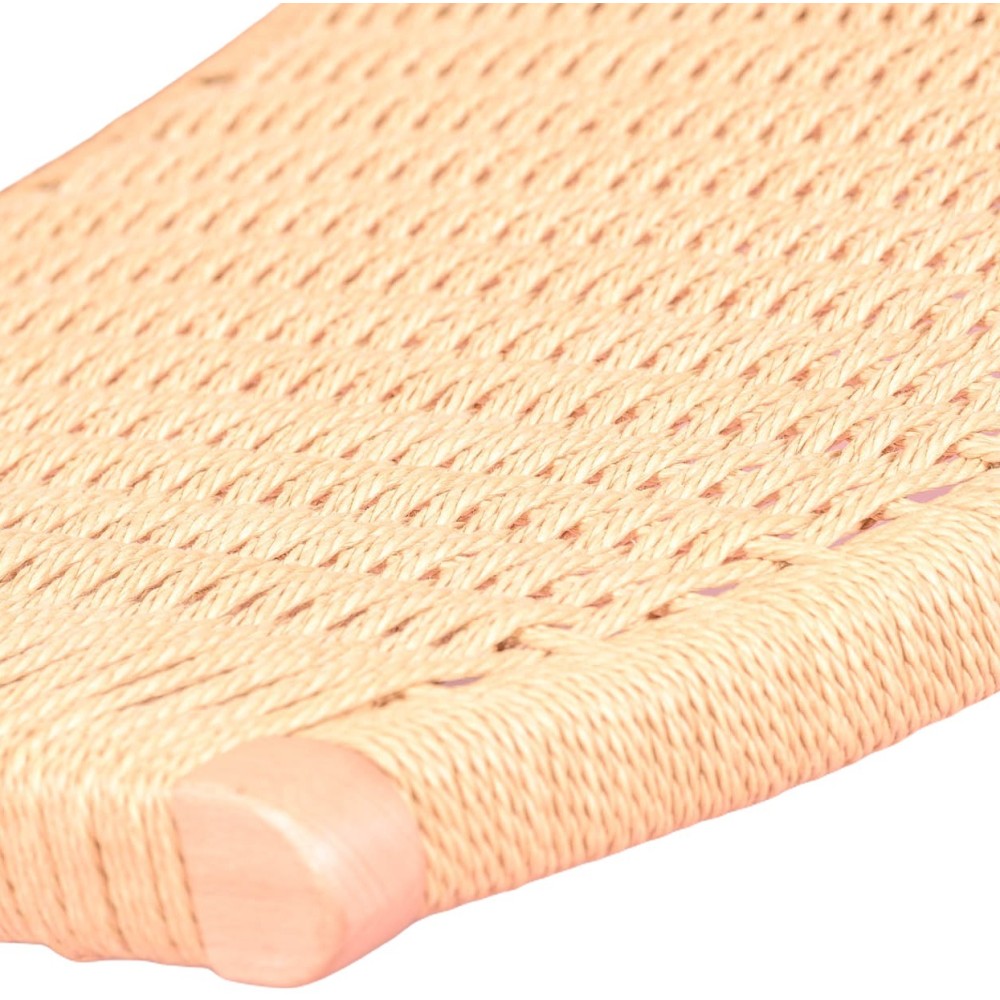 Poltrona Nordic Forest em madeira de faia e corda natural