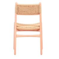 Chaise nordique Liam en bois de hêtre et corde naturelle