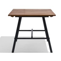 Industrial Fare table in solid Teak wood