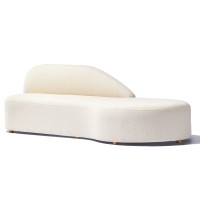 Designsofa Mozart aus Bouclé-Stoff