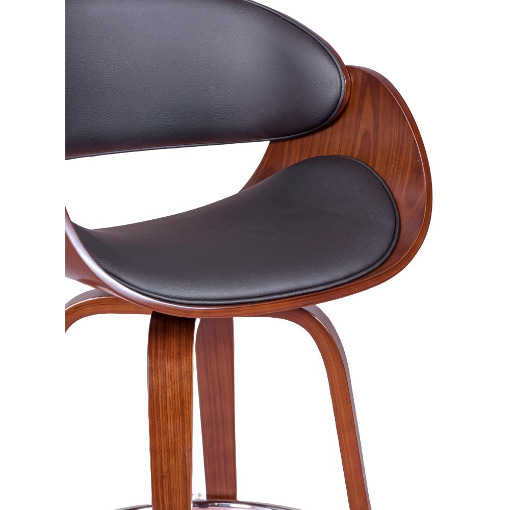 Stool Burrow with leatherette cushion