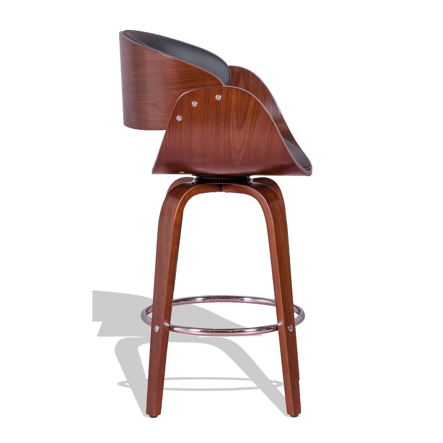 Tabouret Burrow avec coussin en similicuir