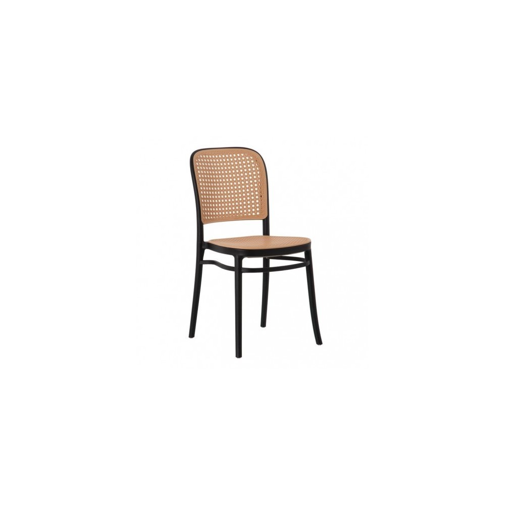 Pack 4 Moulin chairs in synthetic rattan