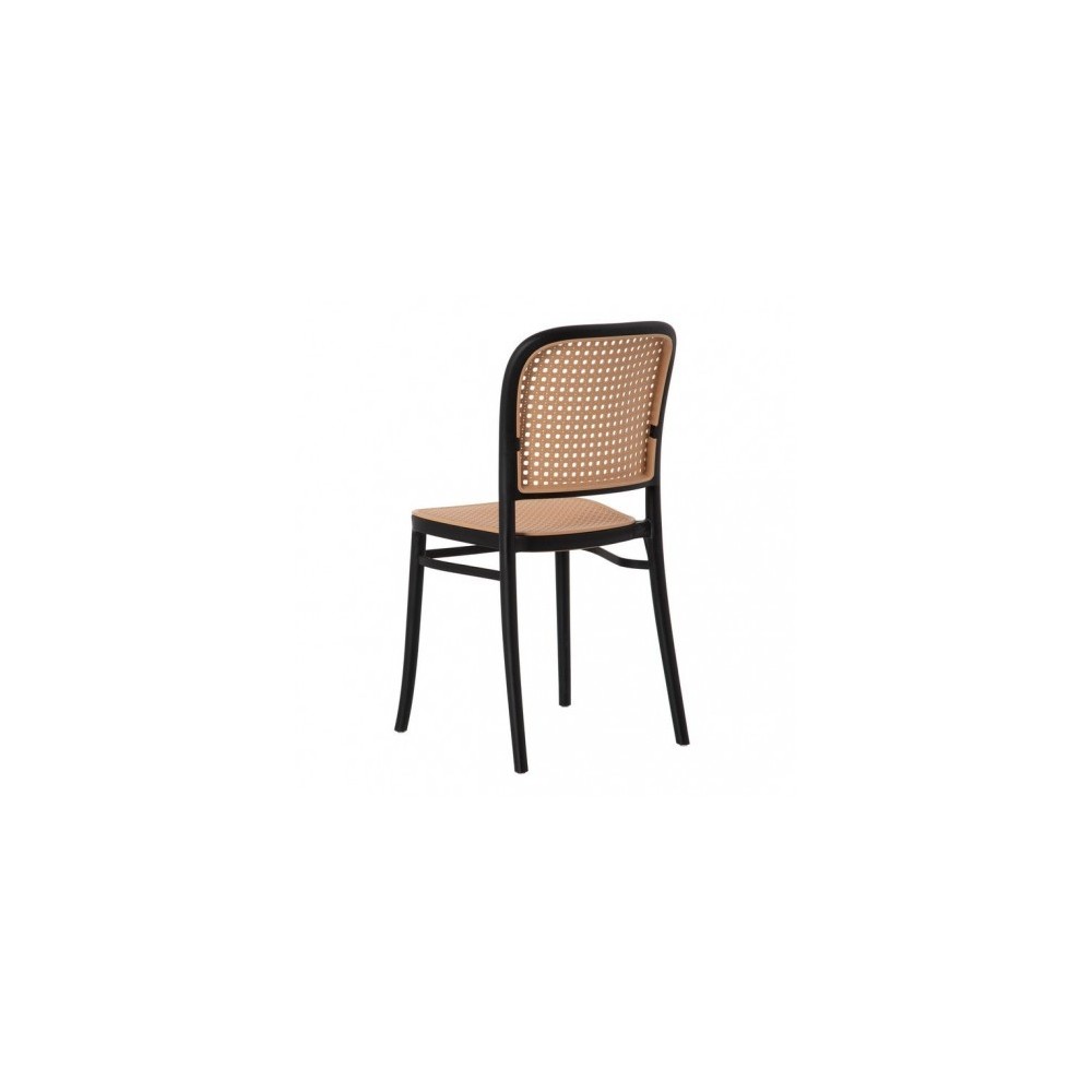 Pack 4 Moulin chairs in synthetic rattan