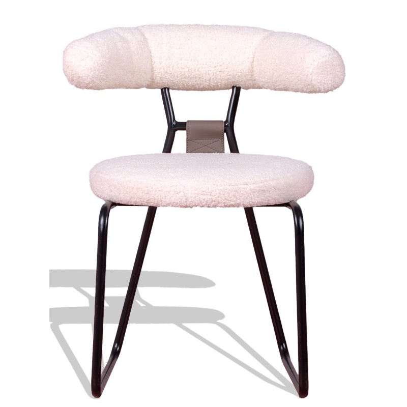 Designová židle Oxford čalouněná bouclé