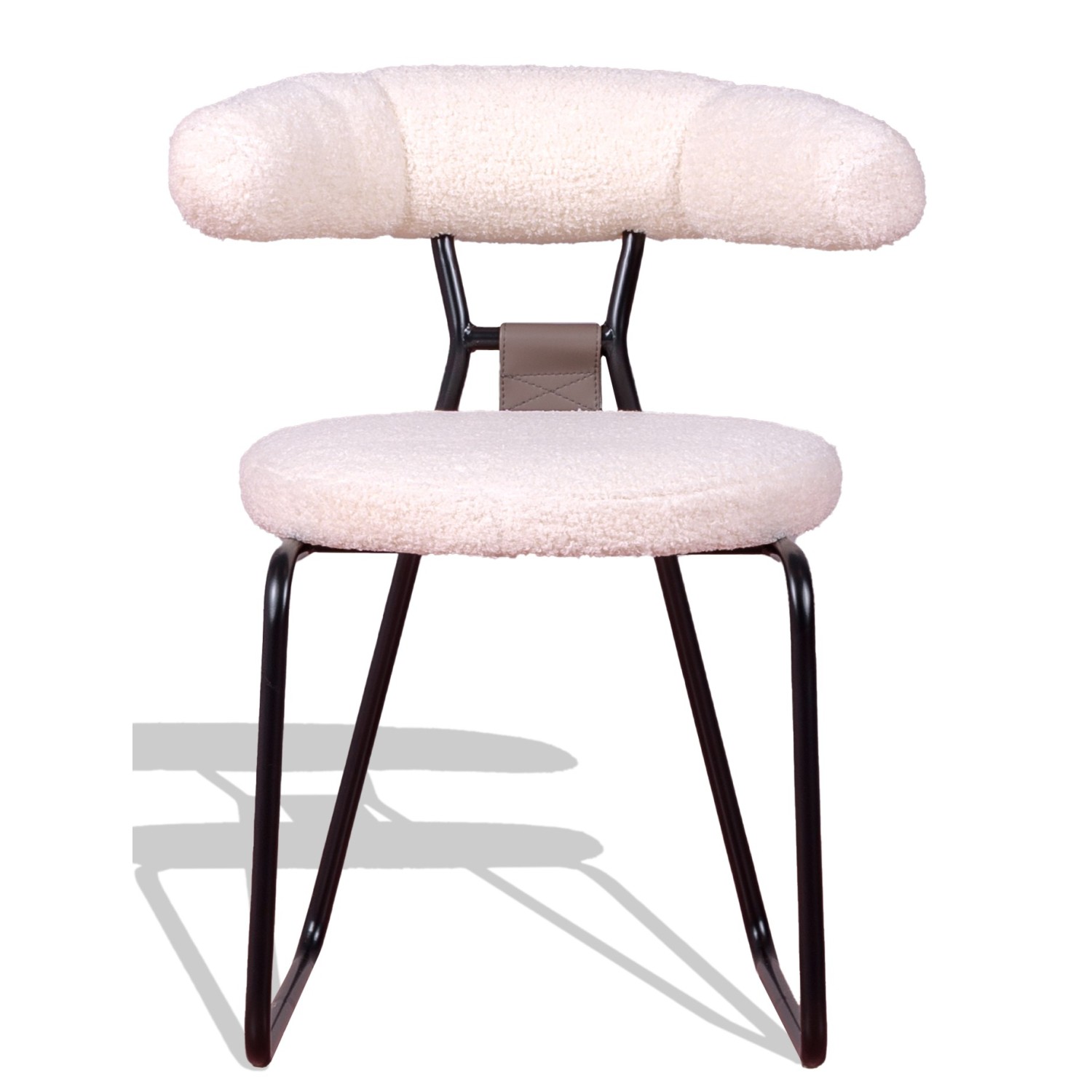 Oxford designerstol klädd i bouclé