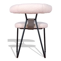 Chaise design Oxford tapissée en bouclé
