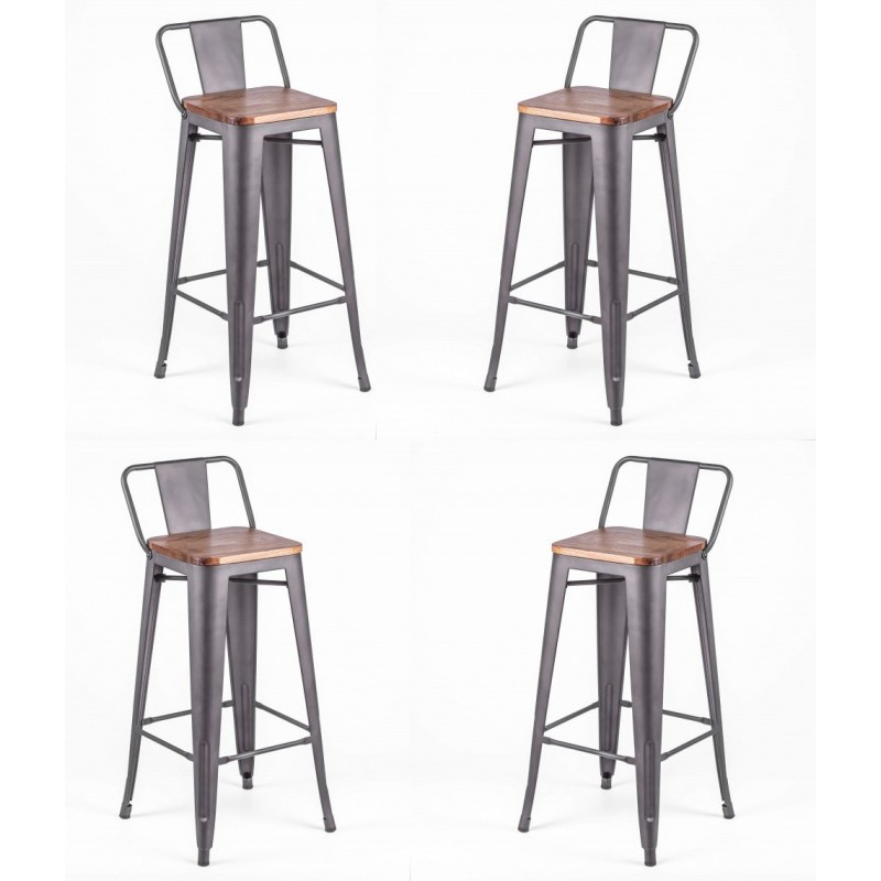 Industriële kruk Bistro LB Wood