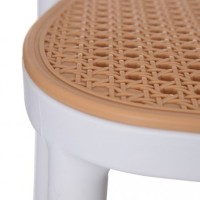 Pack 4 chaises Moulin en rotin synthétique